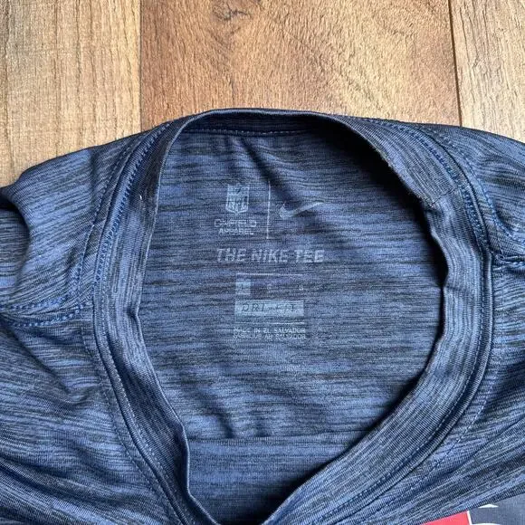 New England Patriots T-Shirt Men's Large Blue Nike On Field Long Sleeve 6196 - Picture 2 of 11